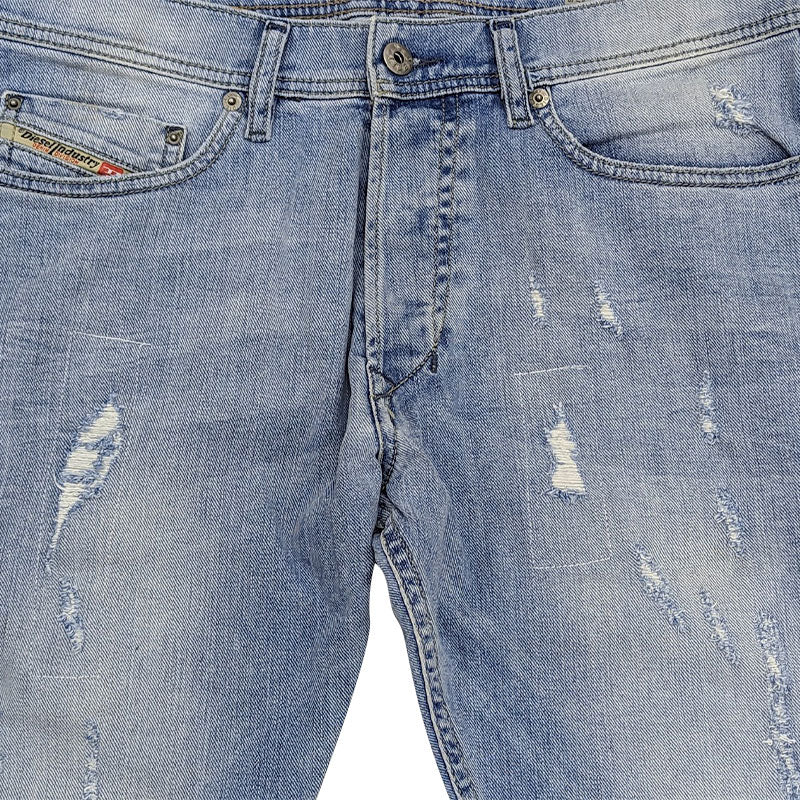 DIESEL TEPPHAR 0849E Mens Denim Jeans Slim Fit Stretch Carrot Leg Casual Trouser