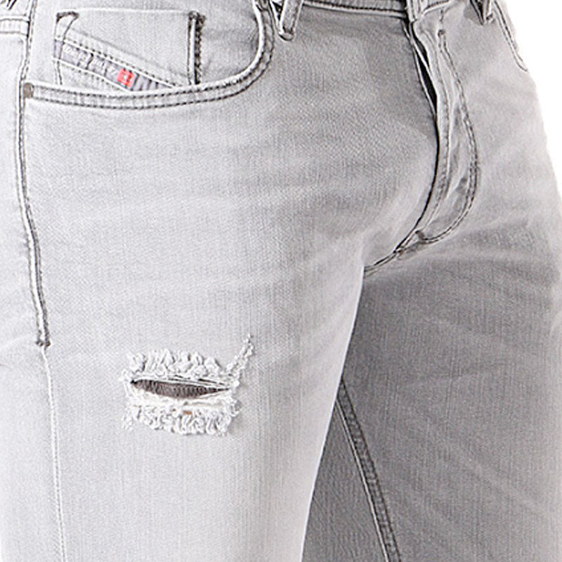 DIESEL SLEENKER 084RZ Mens Jeans Distressed Stretch Slim Fit Skinny Denim Pants