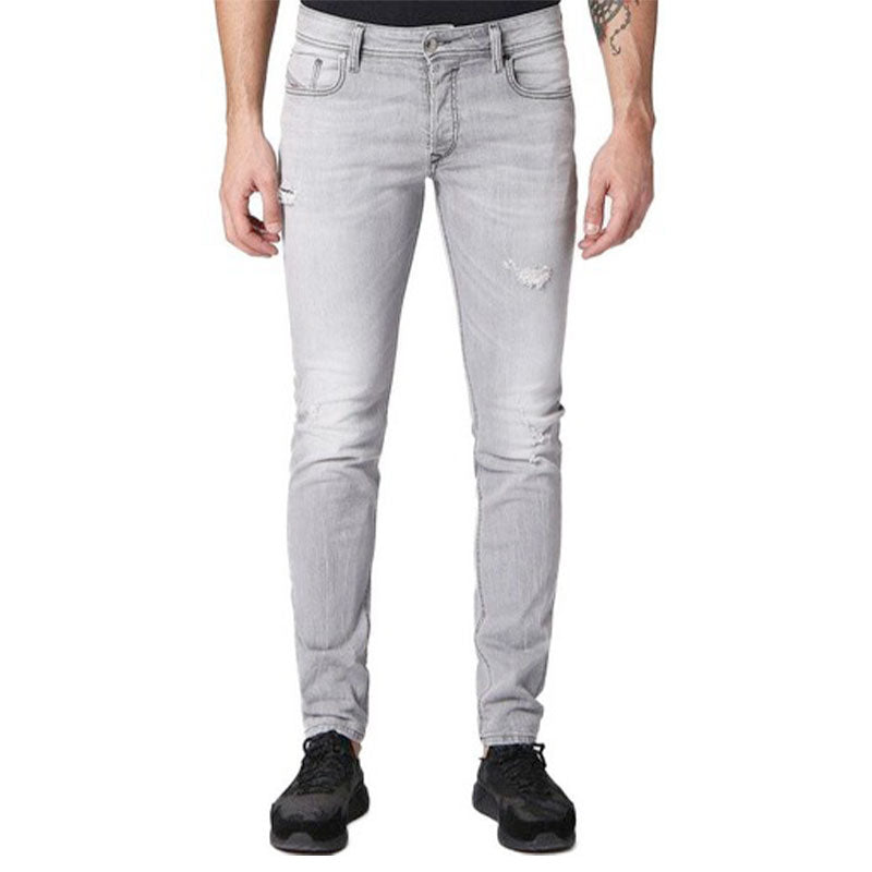 DIESEL SLEENKER 084RZ Mens Jeans Distressed Stretch Slim Fit Skinny Denim Pants