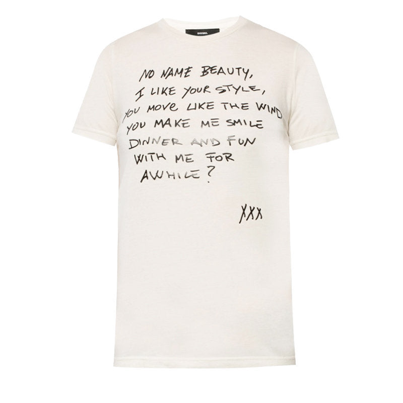 DIESEL T SILY L Womens T Shirts Short Sleeve Regular Fit Casual Ladies Top NEW