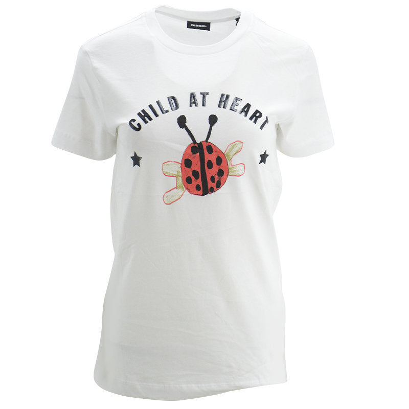 DIESEL NAO T NELLA Womens T Shirts Crew Neck Short Sleeve Tops Casual Summer Tee