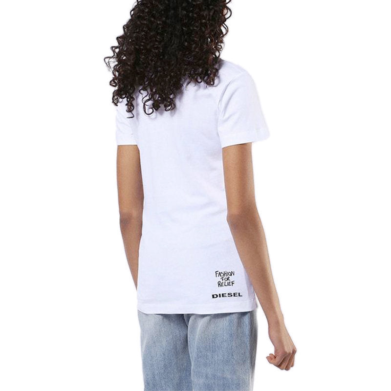 DIESEL NAO T NELLA Womens T Shirts Crew Neck Short Sleeve Tops Casual Summer Tee