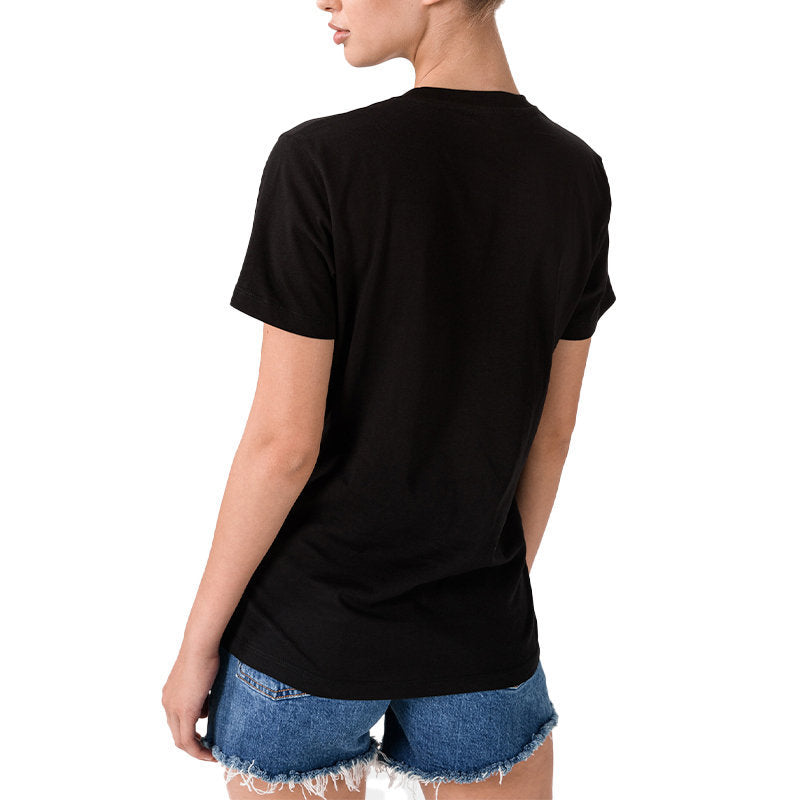 DIESEL T FOIL Womens T Shirts Crew Neck Short Sleeve Casual Black Summer Tee NEW