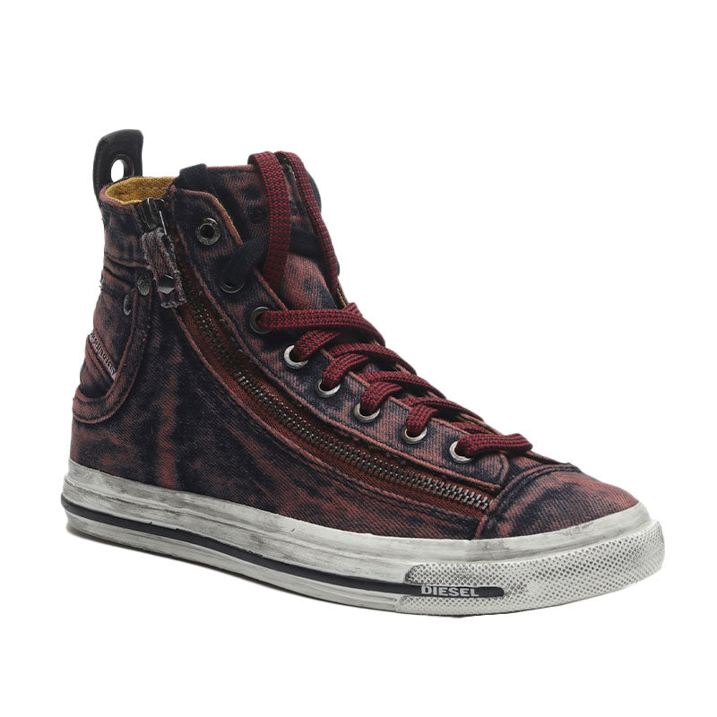 DIESEL EXPO ZIP Womens High Top Trainers Lace Up Casual Denim Sneakers Gym Shoes