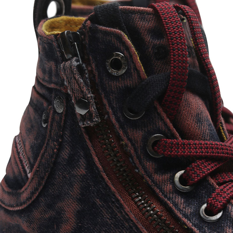 DIESEL EXPO ZIP Womens High Top Trainers Lace Up Casual Denim Sneakers Gym Shoes