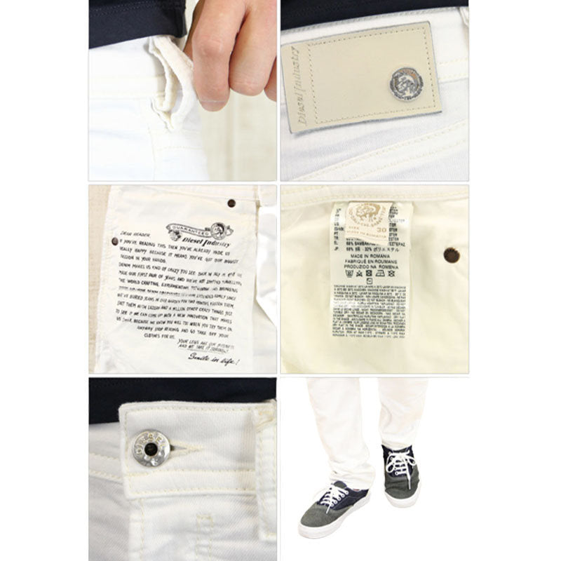 DIESEL BUSTER 0830G Mens Denim Jeans Casual Stretch Regular Slim Tapered Trouser