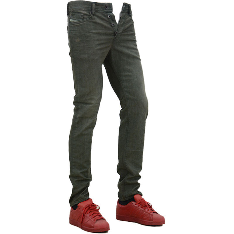 DIESEL BUSTER 0845K Mens Denim Jeans Casual Stretch Regular Slim Tapered Trouser