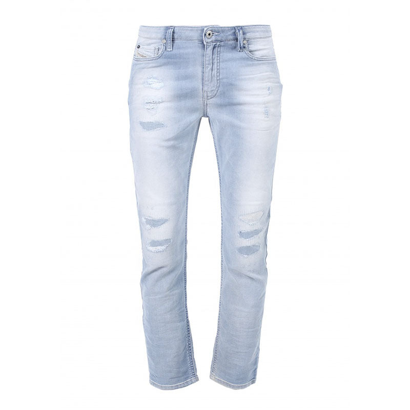 DIESEL RIZZO NE 0673M Womens Denim Jeans Tapered Leg Stretch Sweat Jogg Pants