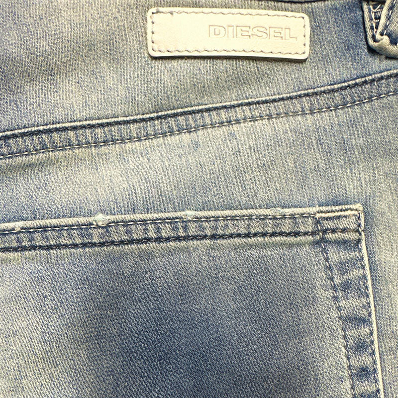 DIESEL RIZZO NE 0673M Womens Denim Jeans Tapered Leg Stretch Sweat Jogg Pants