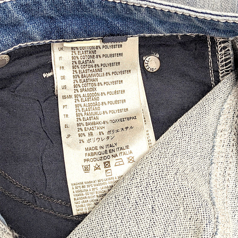 DIESEL RIZZO NE 0673M Womens Denim Jeans Tapered Leg Stretch Sweat Jogg Pants