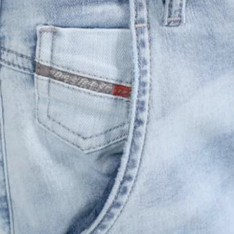 DIESEL FAYZA-NE 0682U Womens Denim Jeans Tapered Leg Stretch Cropped Jogg Pants