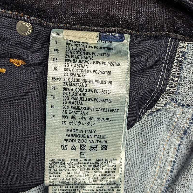 DIESEL FAYZA-NE 0600V Womens Jeans Cropped Leg Stretchy Denim Jogg Pants Defect