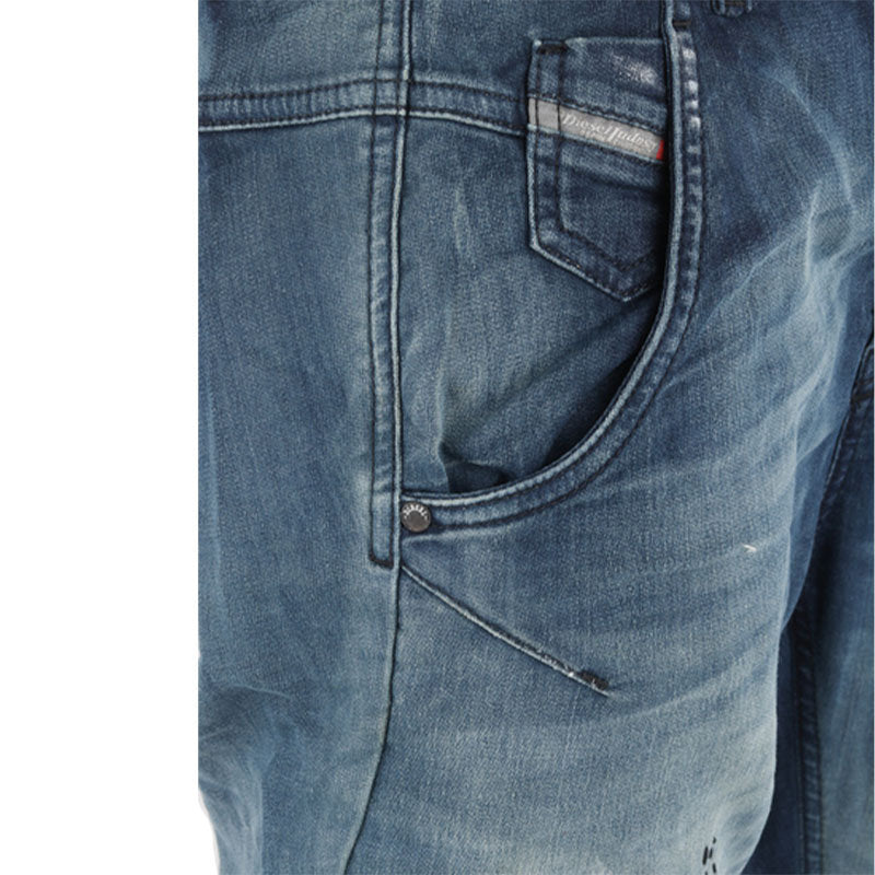 DIESEL FAYZA-NE 0672F Womens Denim Jogg Jeans Blue Tapered Leg Stretch Pants NEW