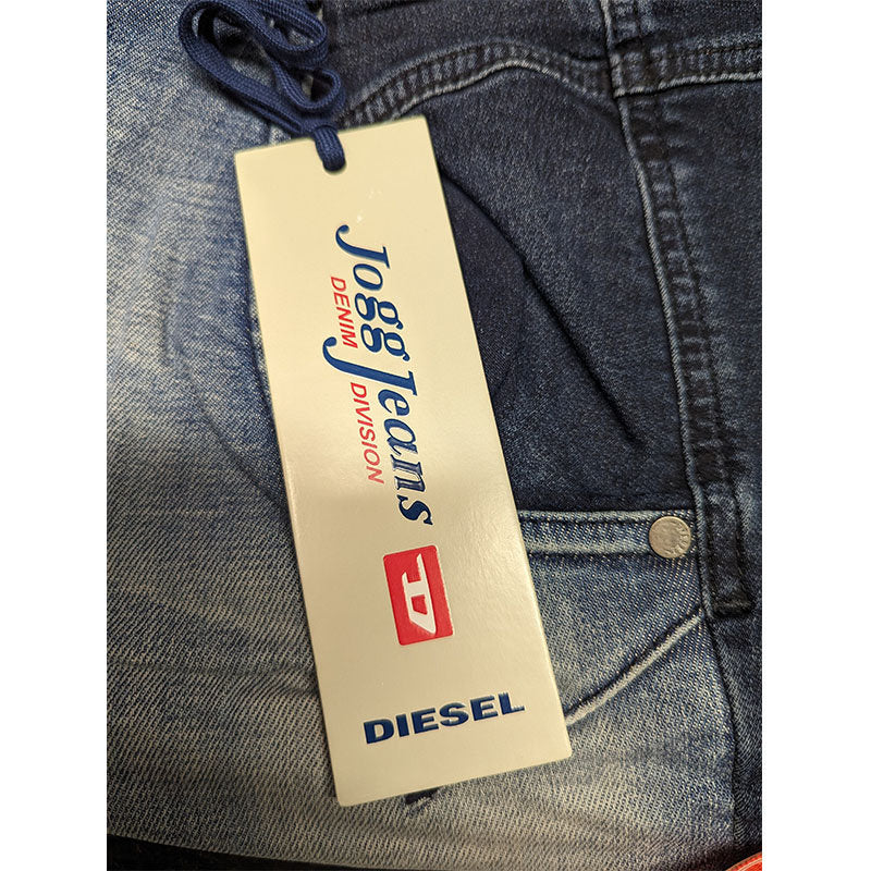 DIESEL FAYZA-NE 0667A Womens Denim Jogg Jeans Tapered Leg Stretch Fade Pants NEW