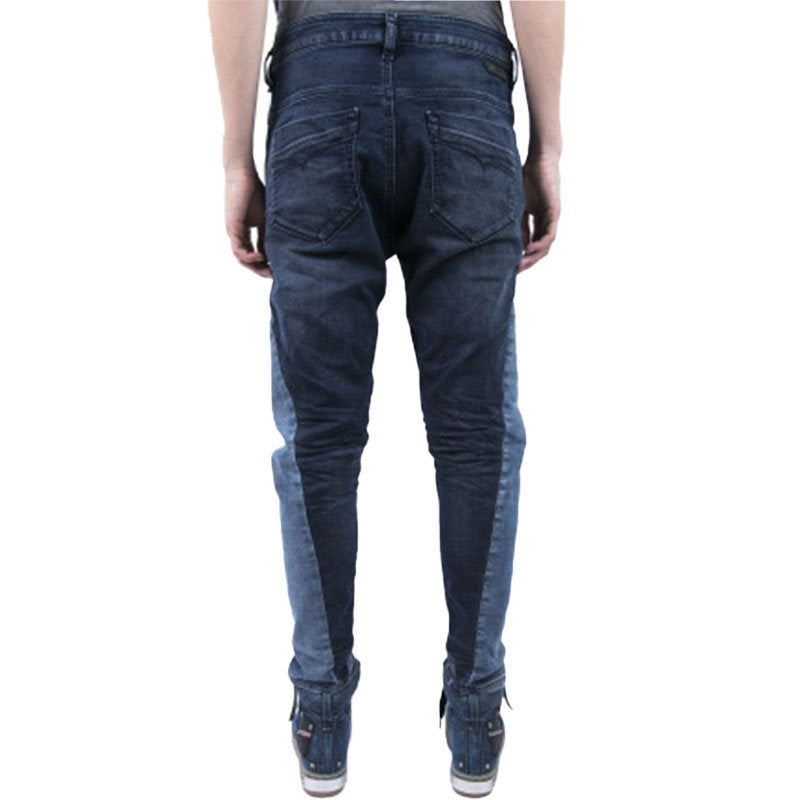 DIESEL FAYZA-NE 0667A Womens Denim Jogg Jeans Tapered Leg Blue Fade Stretch Pant