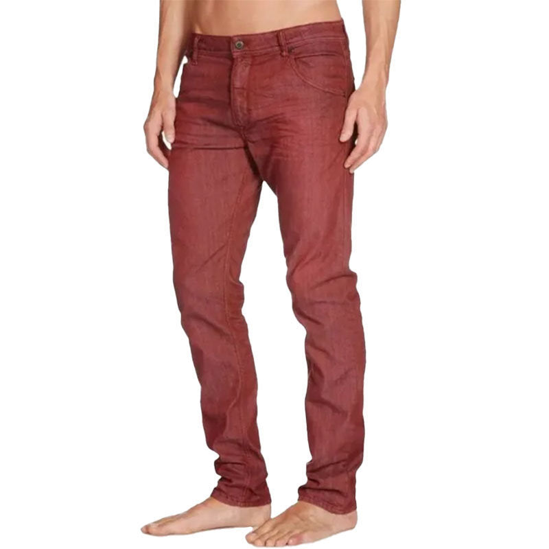 DIESEL KRAYVER 0819D Mens Jeans Denim Stretch Regular Slim Fit Purple Trousers