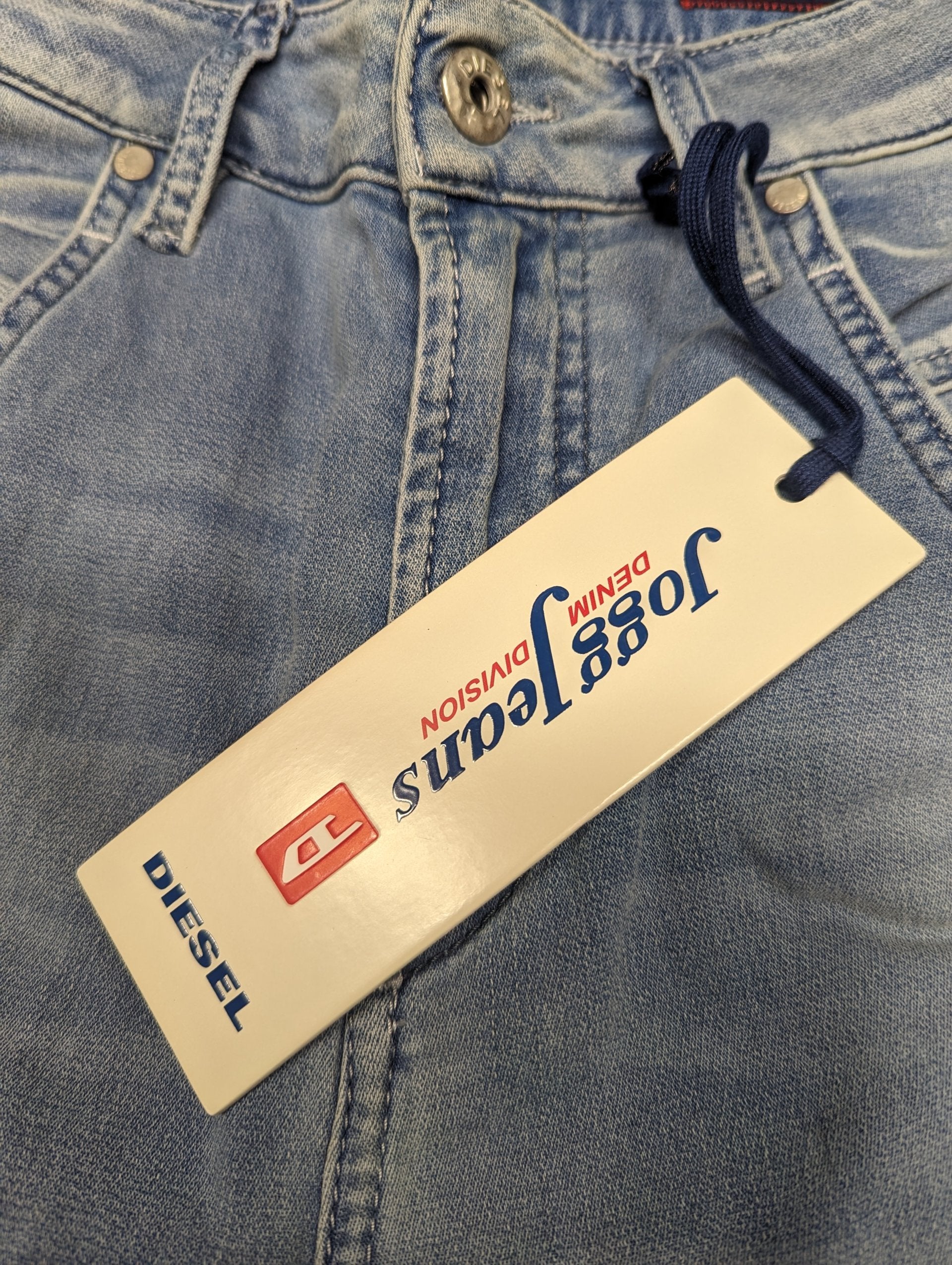 DIESEL FAYZA-NE 0673M Womens Denim Jogg Jeans Tapered Leg Stretch Pants Fade New