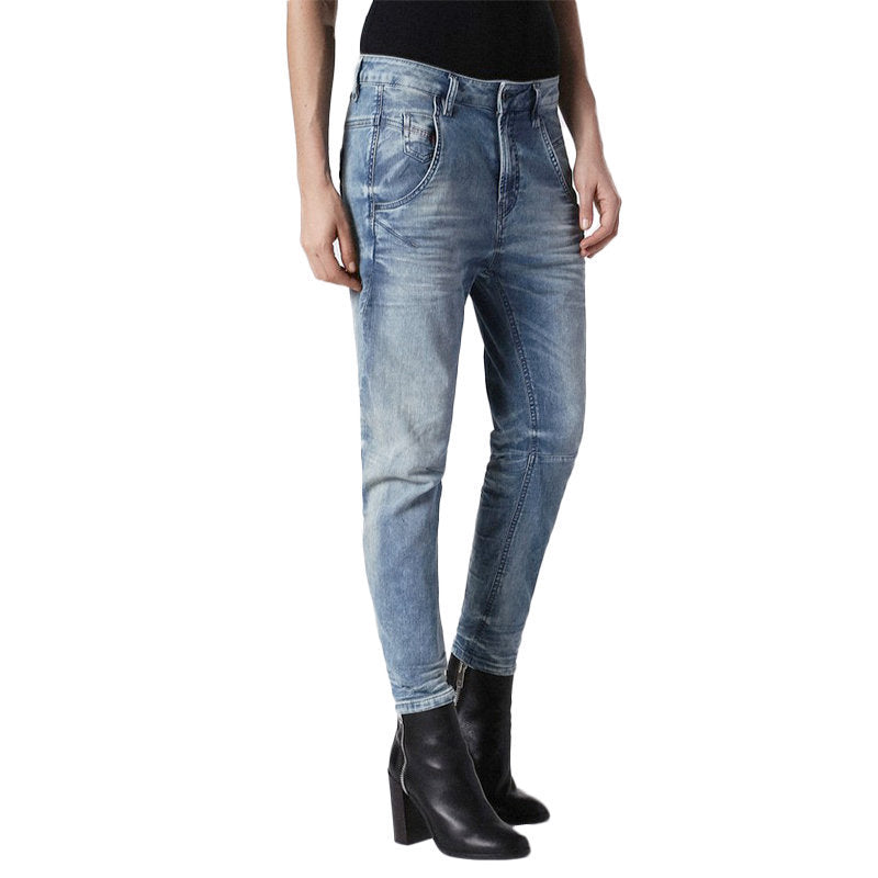 DIESEL FAYZA-NE 0855C Womens Denim Jeans Regular Tapered Leg Casual Jogg Pants