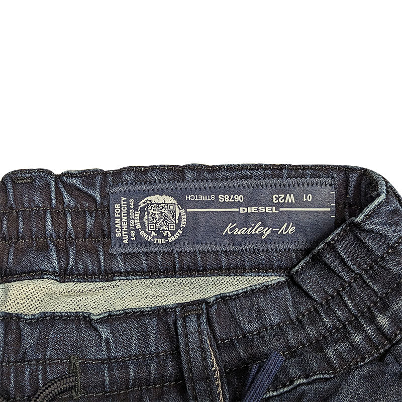 DIESEL KRAILEY NE 0678S Womens Denim Jeans Skinny Leg Sweat Slim Fit Jogg Pants