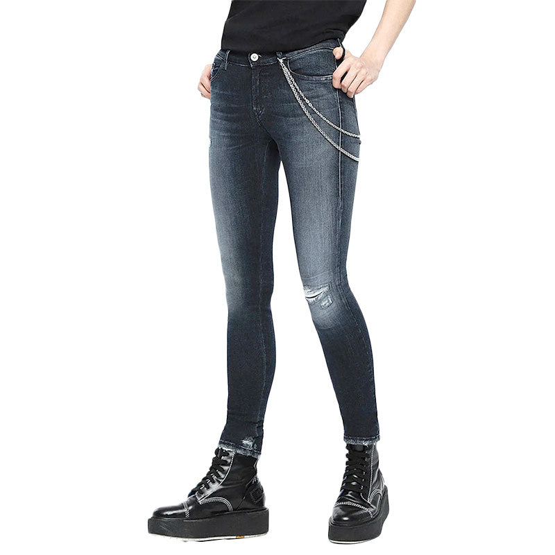 DIESEL Slandy 084ZD Womens Denim Jeans Slim Fit Skinny Leg Stretch Pant NEW