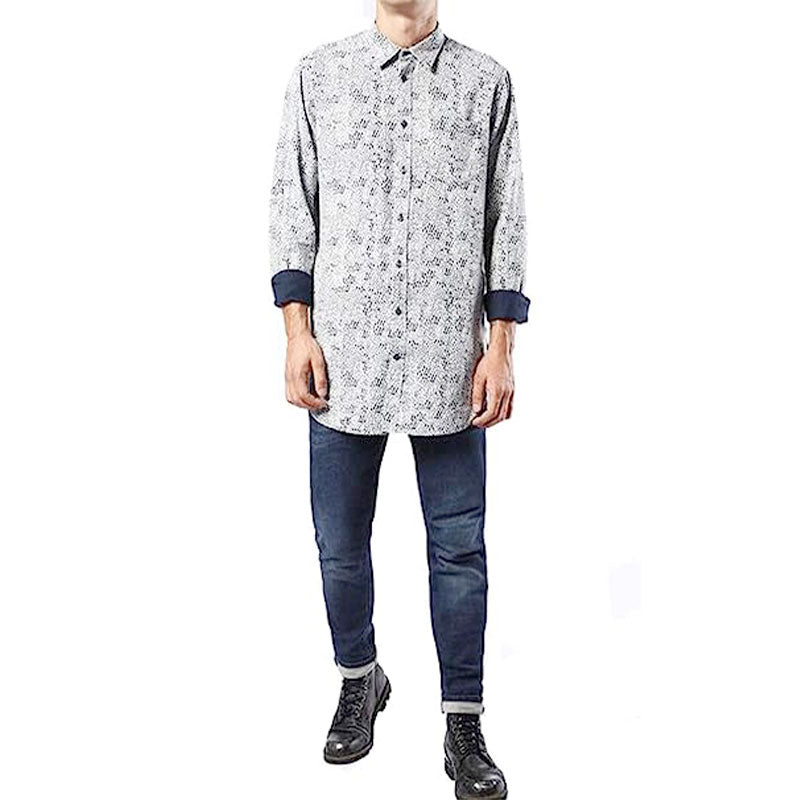 DIESEL S FILTY 0NANE Mens Shirt Long Sleeve Regular Fit Soft Cotton Camicia NEW