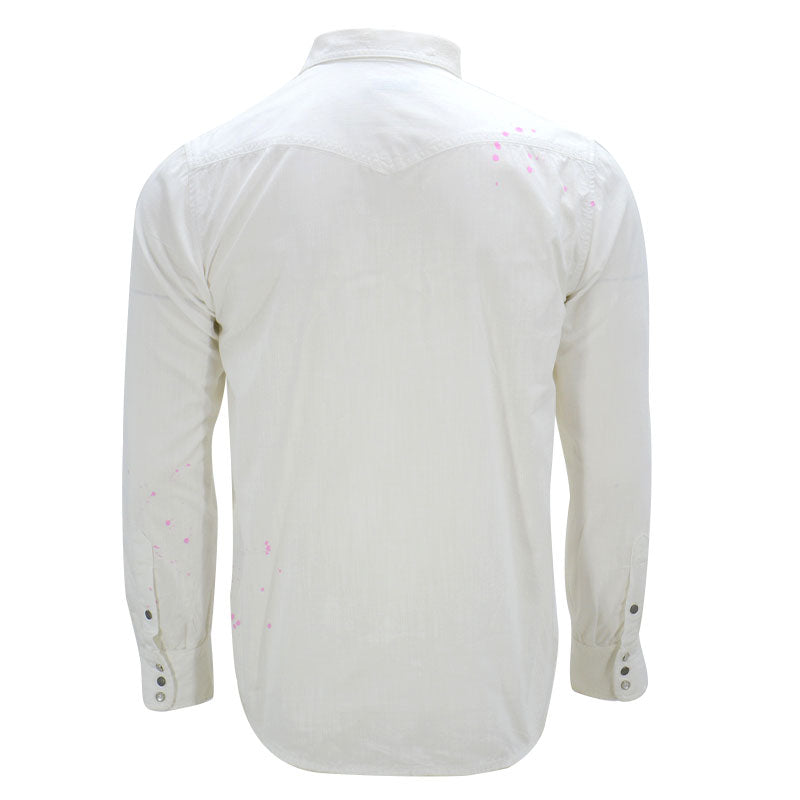 DIESEL D ROOKE Mens Shirts Long Sleeve Regular Fit Camicia Cotton White Shirts