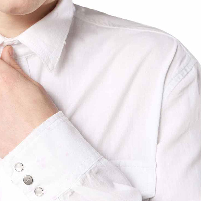 DIESEL D ROOKE Mens Shirts Long Sleeve Regular Fit Camicia Cotton White Shirts