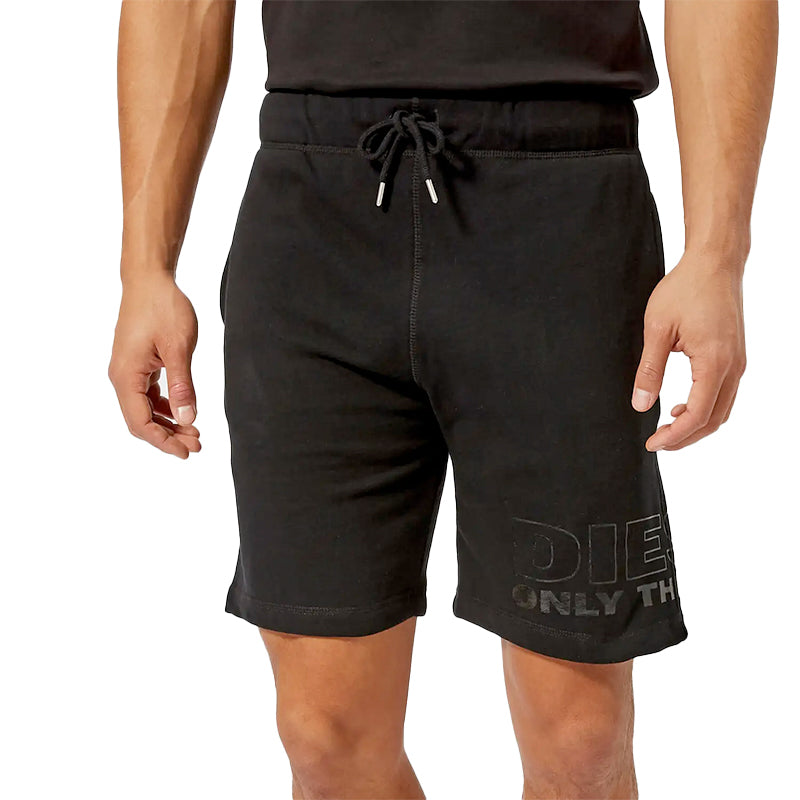 DIESEL UMLB PAN ONLY THE BRAVE Mens Fleece Shorts Casual Running Gym Half Pants