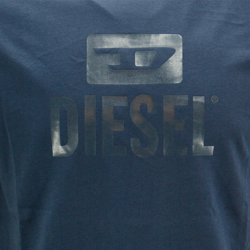 DIESEL T DIEGO TONE Mens T Shirts Short Sleeve Casual Cotton Top Summer Tee Navy