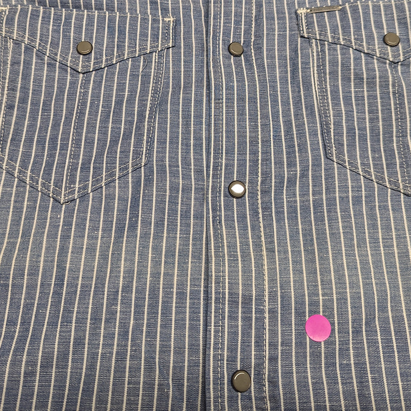 DIESEL D BROOME Mens Long Sleeve Shirts Button Collar Tops Casual Striped Shirts