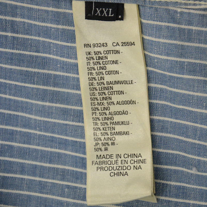 DIESEL D BROOME Mens Long Sleeve Shirts Button Collar Tops Casual Striped Shirts