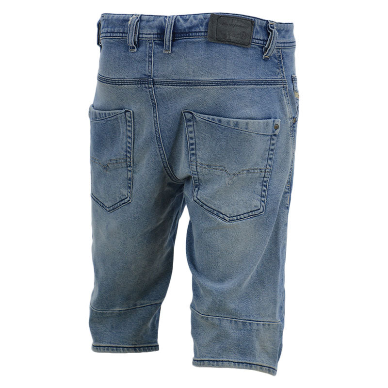 DIESEL KROSHORT R025F Mens Denim Shorts Casual Summer Beach Half Pants Blue W30