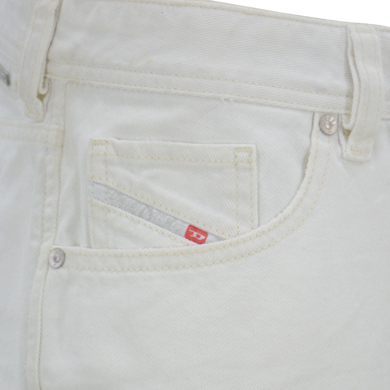 DIESEL D OLIVER 0PAPD Mens Denim Shorts Wide Leg Cotton Summer Casual Half Pants