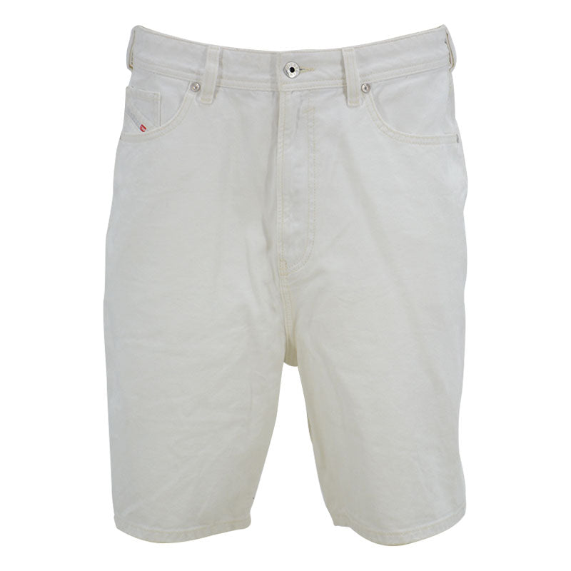 DIESEL D OLIVER 0PAPD Mens Denim Shorts Wide Leg Cotton Summer Casual Half Pants