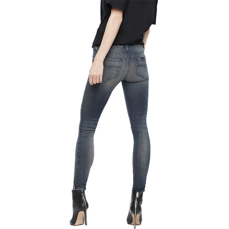 DIESEL SKINZEE LOW ZIP 084XF Womens Jeans Super Slim Fit Low Waist Skinny Pants