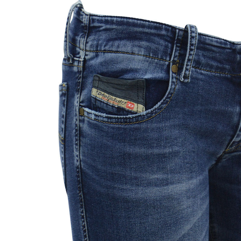 DIESEL GRUPEE NE 0607U Womens Jeans Tapered Leg Stretchy Casual Jogg Denim Pants