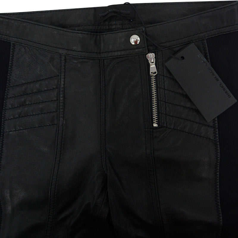 DIESEL BLACK GOLD PANTERS Womens Leather Jeans Slim Fit Denim Trousers Pants W28