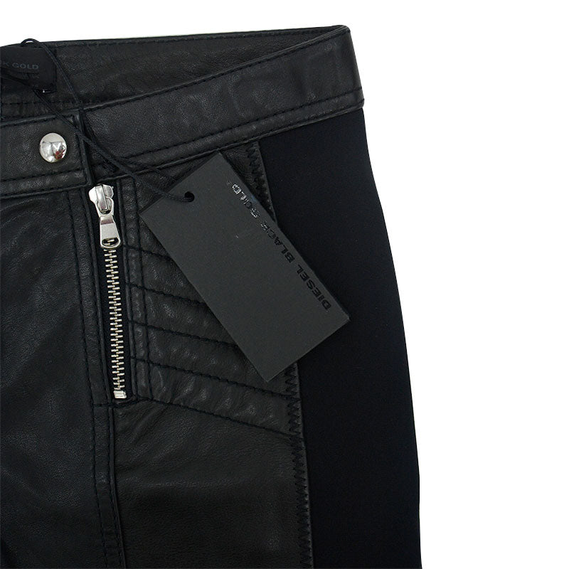 DIESEL BLACK GOLD PANTERS Womens Leather Jeans Slim Fit Denim Trousers Pants W28
