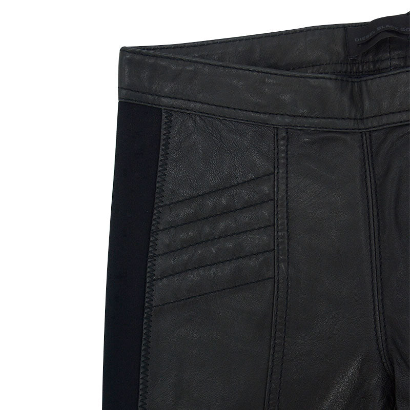 DIESEL BLACK GOLD PANTERS Womens Leather Jeans Slim Fit Denim Trousers Pants W28