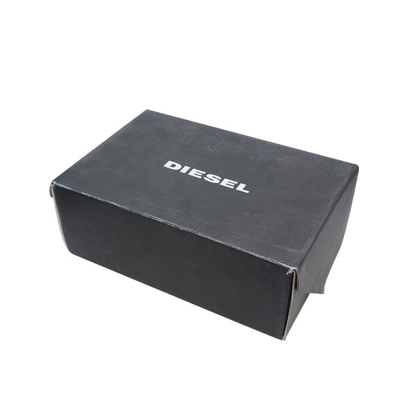 DIESEL Lenglas S Andyes P0815 Womens Leather Trainers Lace Up Black Sneakers NEW