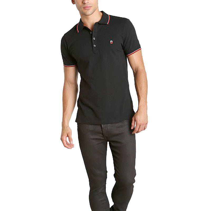 DIESEL T SKIN 00MXZ Mens Polo T Shirts Short Sleeve Classic Cotton Golf Tee M