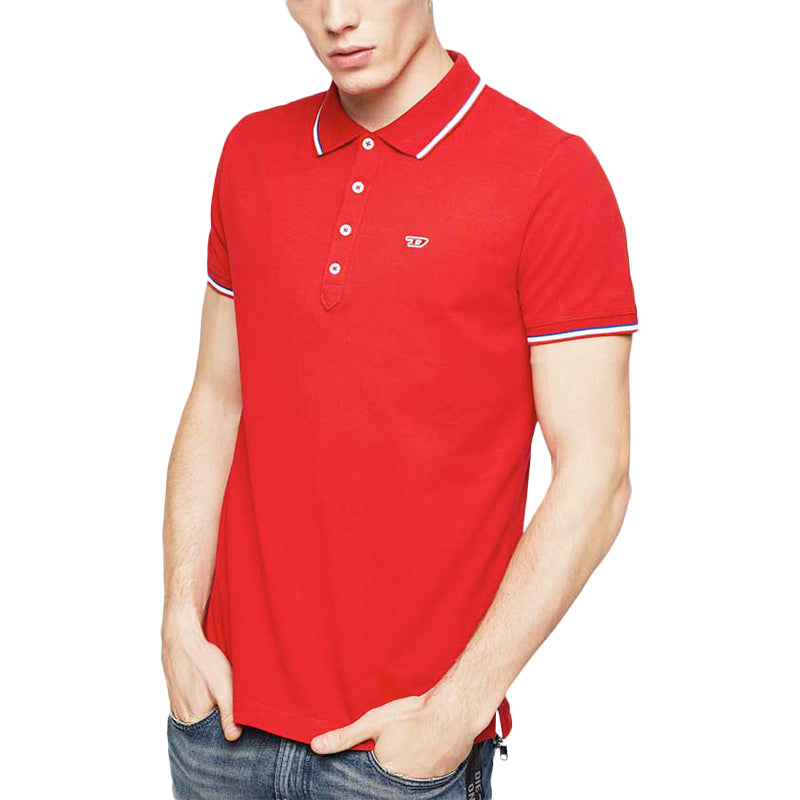 DIESEL T RANDY 0MXZA Mens Polo T Shirts Short Sleeve Classic Cotton Golf Tee NEW