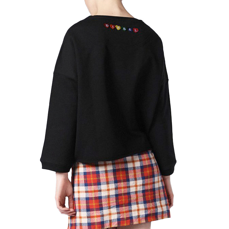 DIESEL F GERTRUDE Womens Oversized Sweatshirt Casual Cotton Pullover Jumpers S