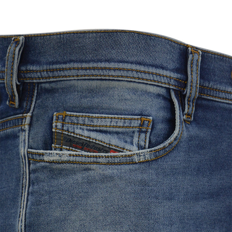 DIESEL KLY NE 084TZ Mens Denim Jeans 32 Waist Distressed Stretchy Slim Fit Pants