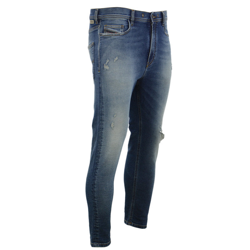 DIESEL KLY NE 084TZ Mens Denim Jeans 32 Waist Distressed Stretchy Slim Fit Pants