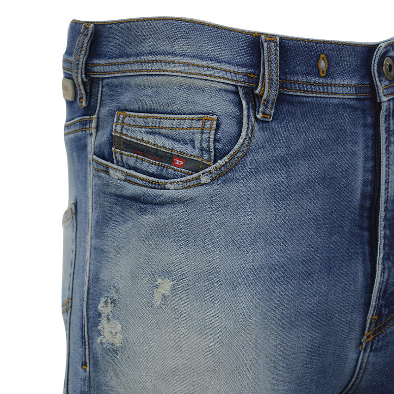 DIESEL PROTOTIPI C030X Mens Denim Jeans W 32 Slim Fit Distressed Stretchy Pants