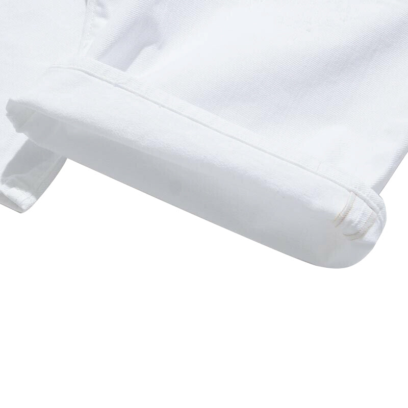 DIESEL BUSTSHORT 0689H Mens Shorts Denim Jeans Distressed Summer Beachwear White