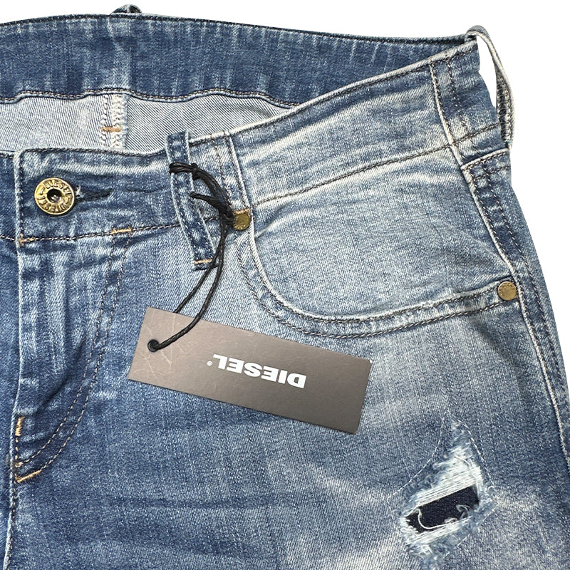 DIESEL GRUPEE 0609N Womens Denim Jeans Regular Slim Fit Stretchy Blue Pants W29