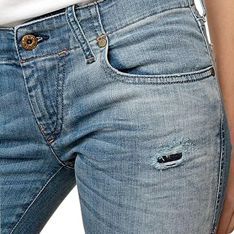 DIESEL GRUPEE 0609N Womens Denim Jeans Regular Slim Fit Stretchy Blue Pants W29