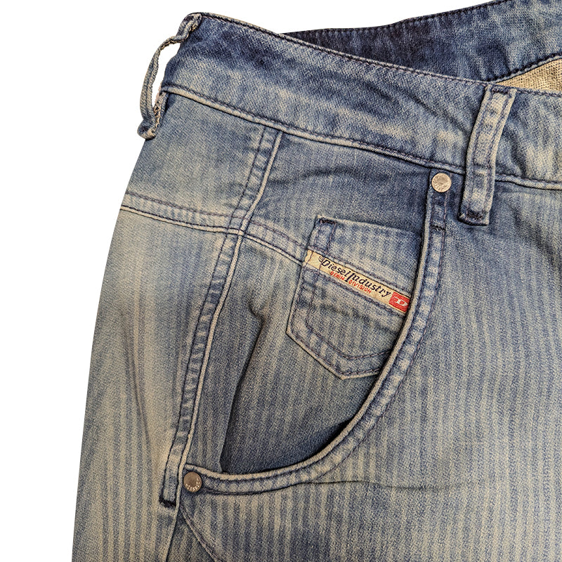 DIESEL FAYZA NE 0665R Womens Jeans Regular Fit Straight Leg Denim Sweat Pant W27